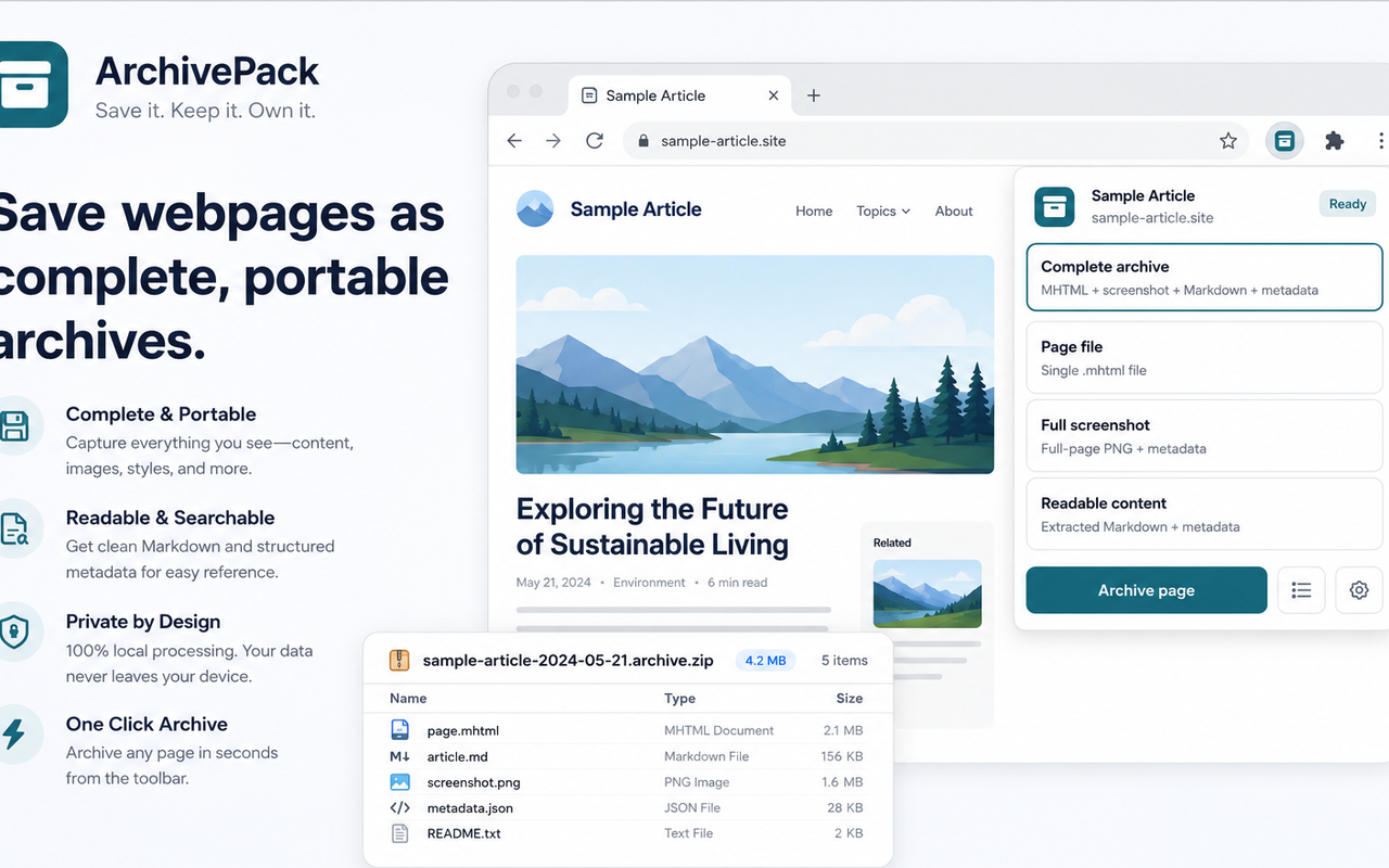 Archive package